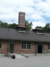 Crematorium building with gas chambers