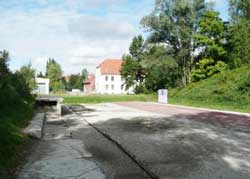 Old train platform and SS building